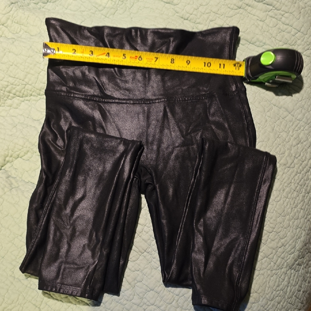 SPANX Shiny Black Womens Leggings
